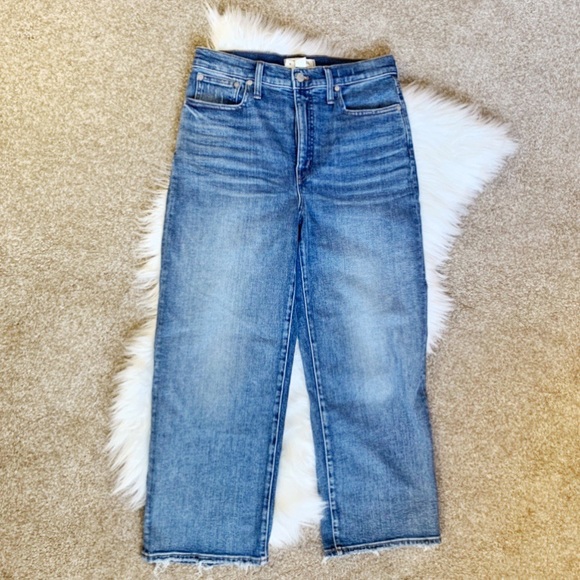 🎉HP🎉 Madewell Slim Wide-Leg Crop Jeans in Reggie - Picture 6 of 11